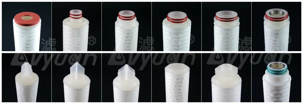 PTFE/PP/Pes/Nylon/PVDF Pleated Filter Cartridge Water Filter Membrane for Filtration