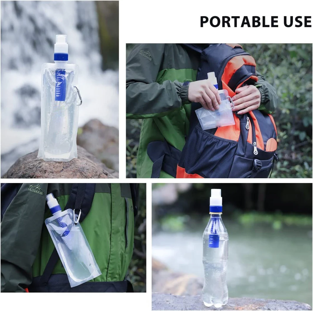 Price Cheap Portable Camping Water UF Membrane Filter Emergency Survival Kit PVC Bottle Bag Mini Outdoor Water Filter
