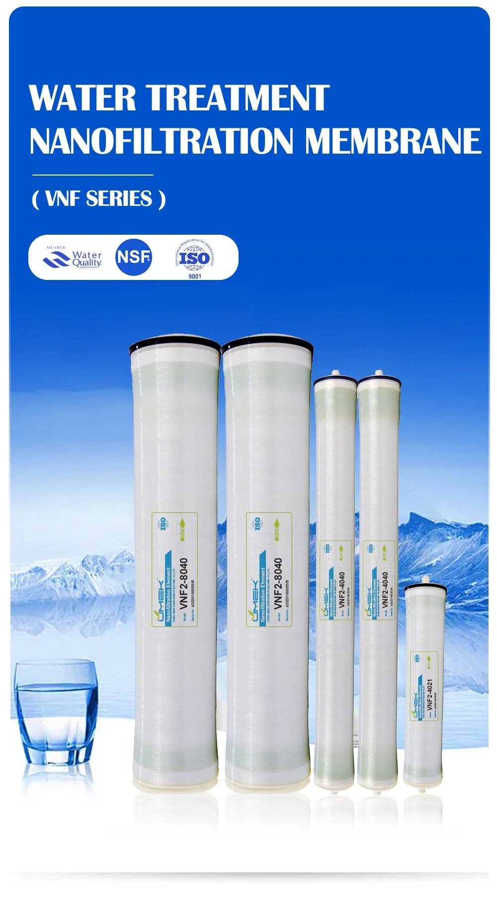 Water Purifier Filtration Filter RO Plant Nanofiltration Membrane