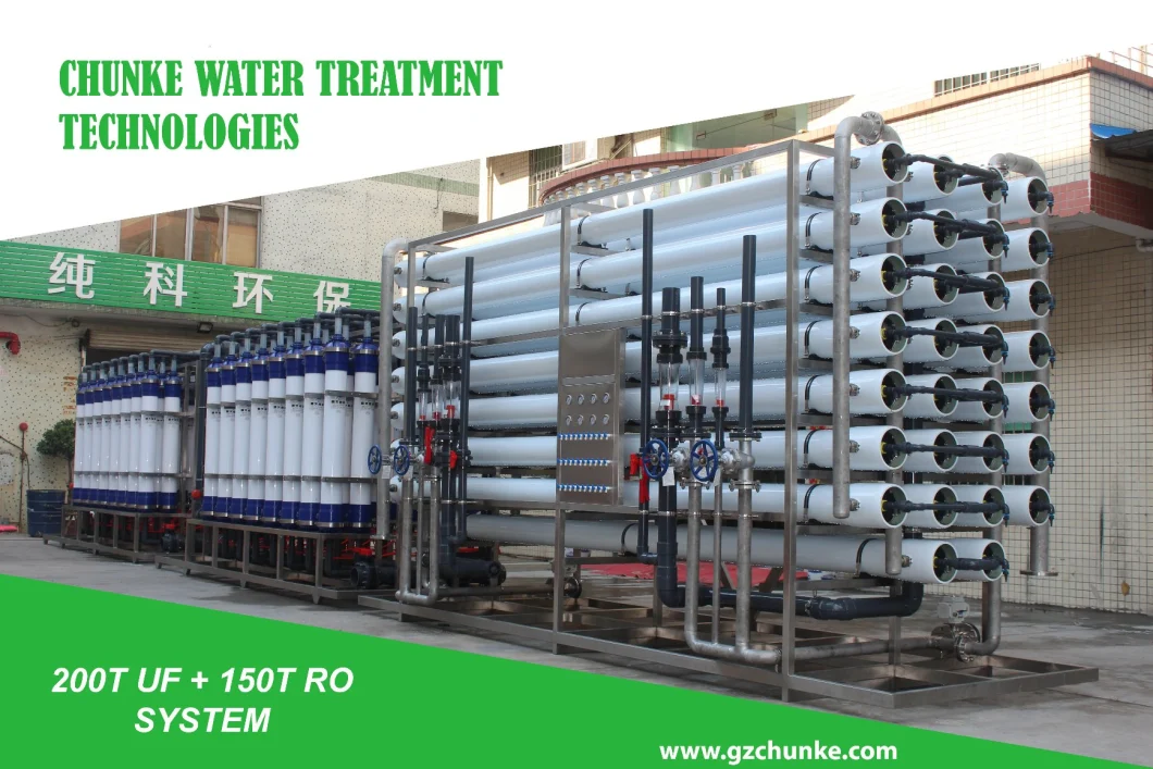 UF Membrane Water Treatment System RO Filter 30tph Ultrafiltration Water Treatment