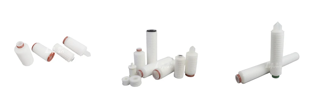 PVDF/PTFE/Pes/Nylon/PP Pleated Membrane Filter for Pre Filtration and Final Filtration