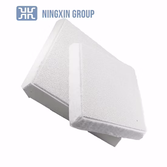 Gravity Sand Casting Aluminium Filtration Sprue Bowl Direct Pour 30ppi 40ppi Cff Alumina Ceramic Foam Filter