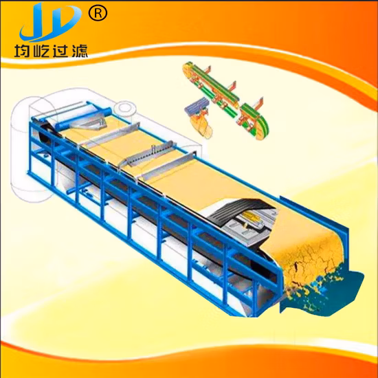 Gravity Dehydration Backwashing Vacuum Belt Filter for Printing and Dyeing